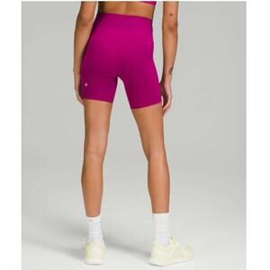 Lululemon Wunder Train High-Rise Short 6" Size 12 Magenta Purple High Rise